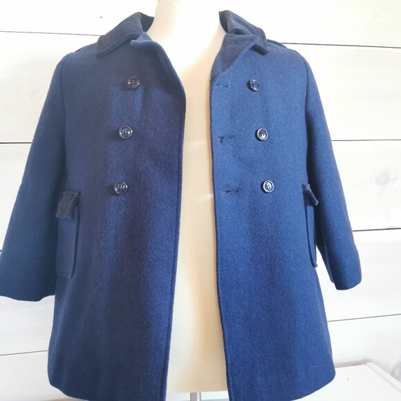 Vintage F.W. Fischer Girls Wool Dress Coat - Picture 2 of 14
